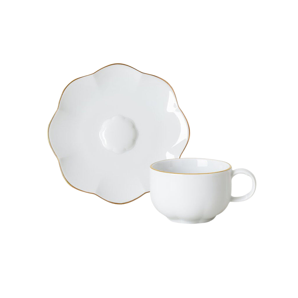 Set 6 tazze di caffè con piattino Sonetto oro Rosenthal
