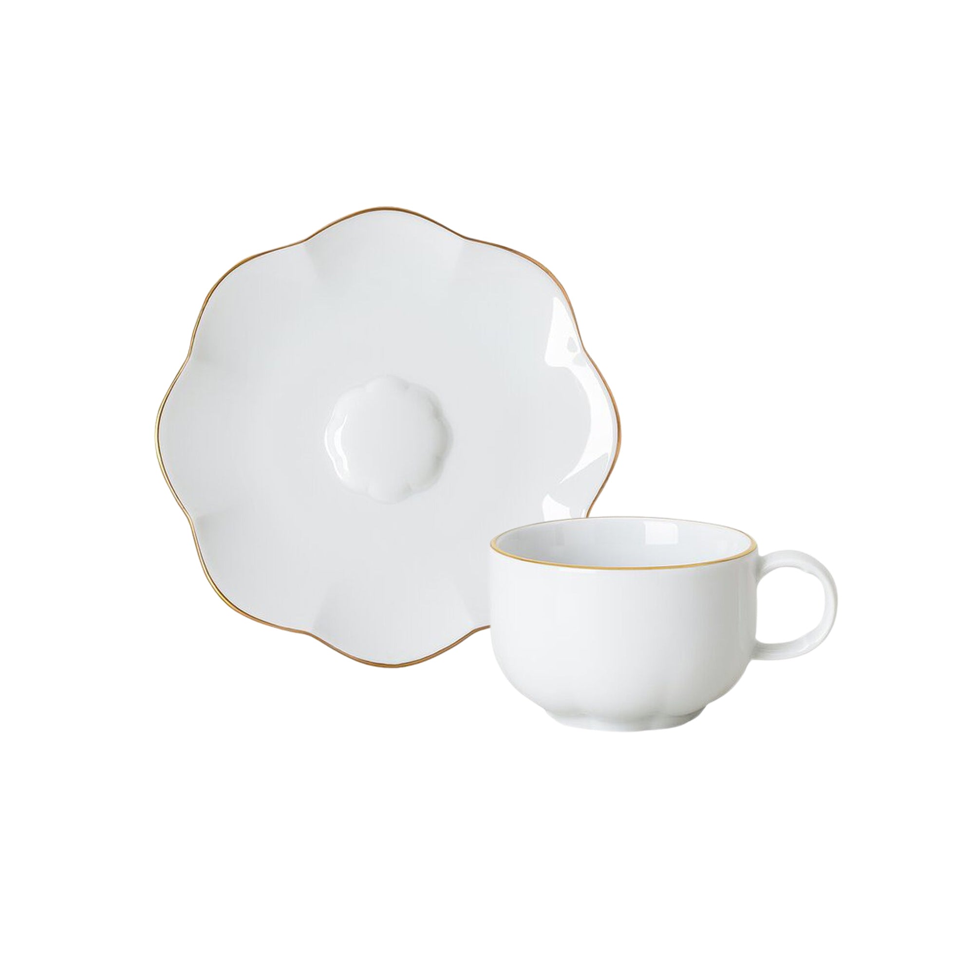 Set 6 tazze di caffè con piattino Sonetto oro Rosenthal