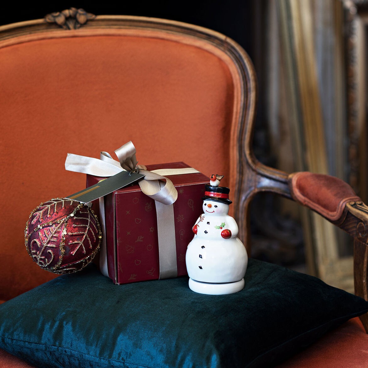 Nostalgic Melody Carillon Pupazzo di neve Villeroy E Boch