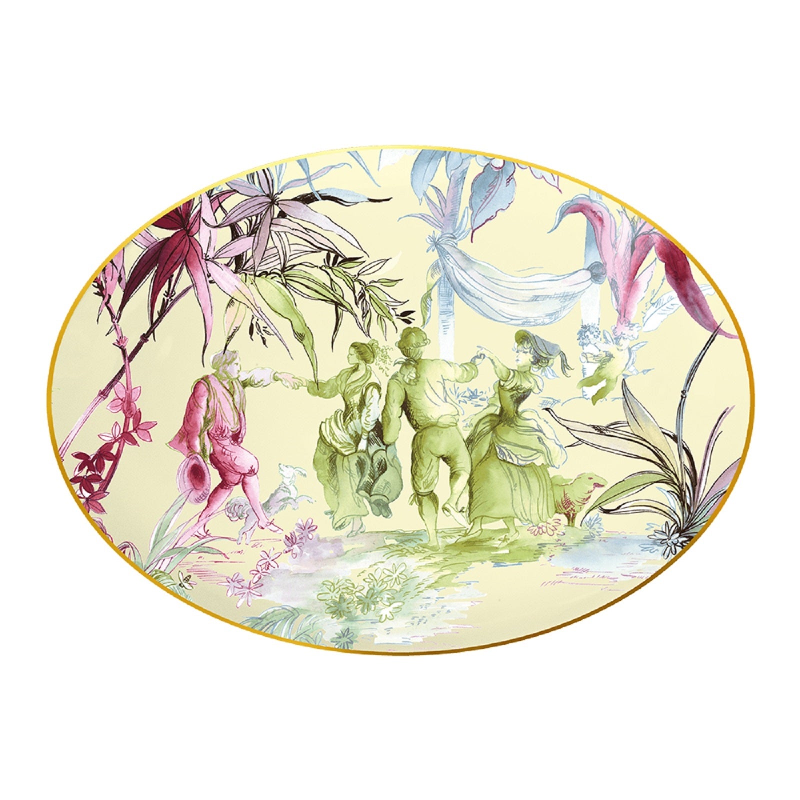 Piatto A Servire Ovale 36Cm - Firenze Baci Milano