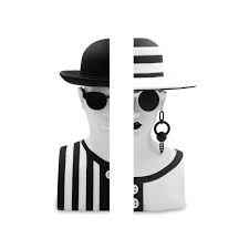 Fermalibro Mr. Black & Mrs. White - H. 26 Cm Baci Milano