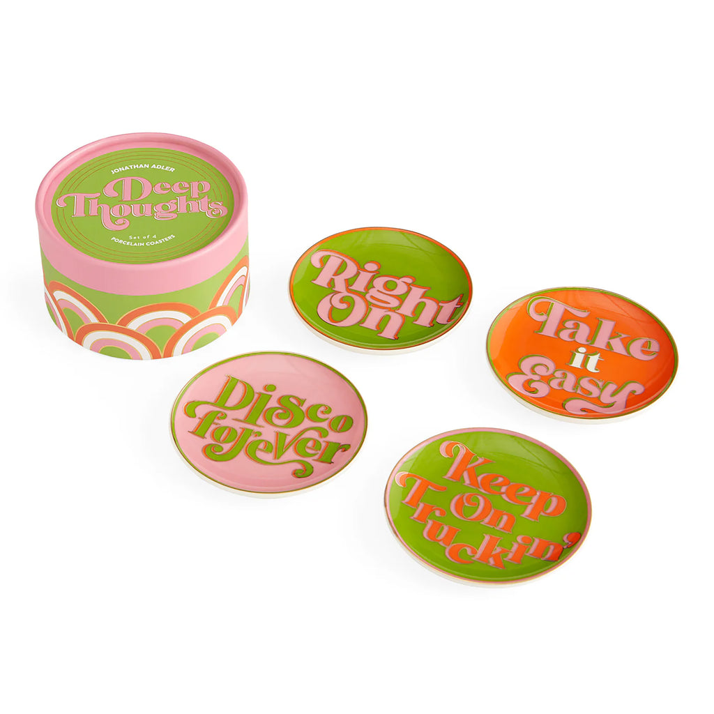 Set di sottobicchieri Deep Thoughts - Set di 4 Jonathan Adler