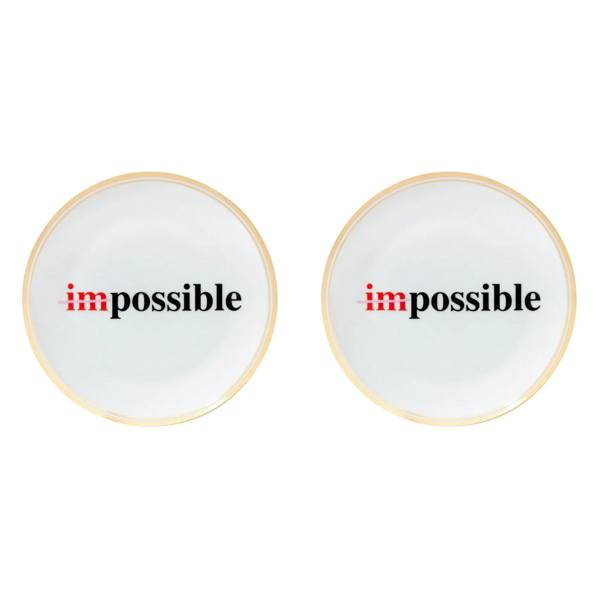 Set 2 Piatti Impossible Bitossi Home