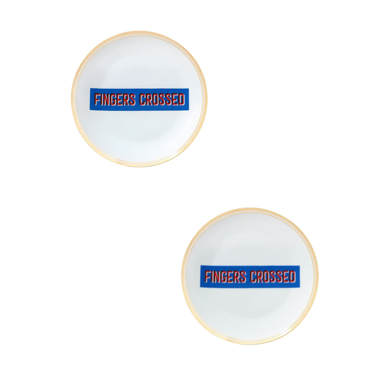 Set 2 Piatti Finger crossed Bitossi Home