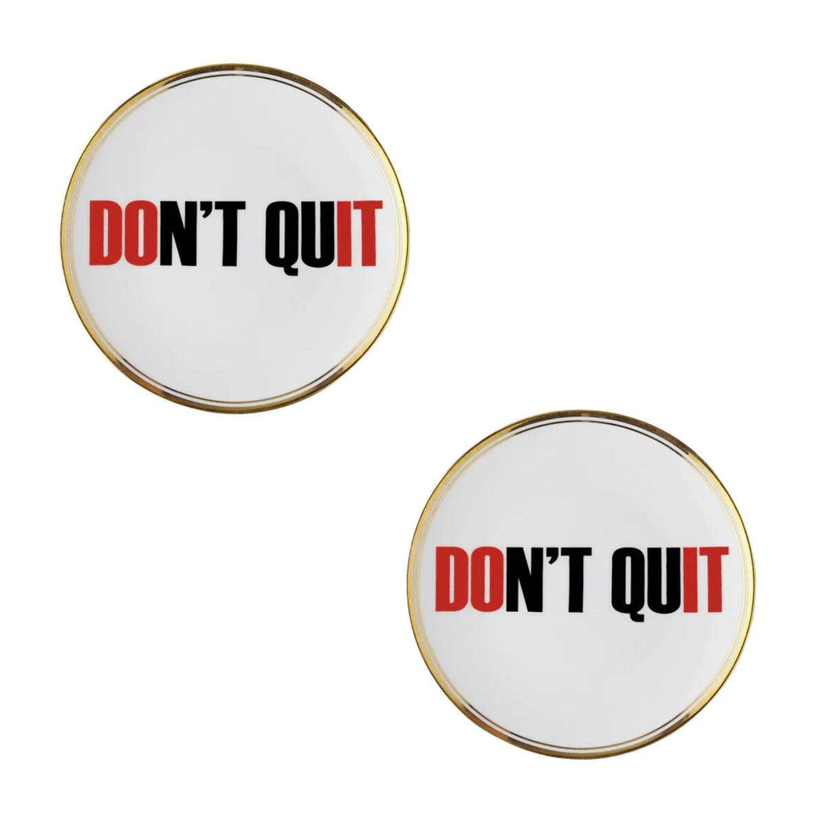 Set 2 Piatti Don`t quit Bitossi Home