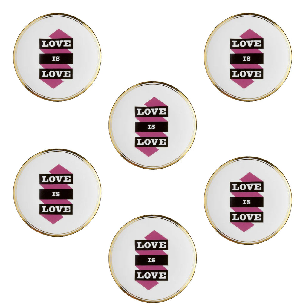Set 6 piatti Love is Love Bitossi Home