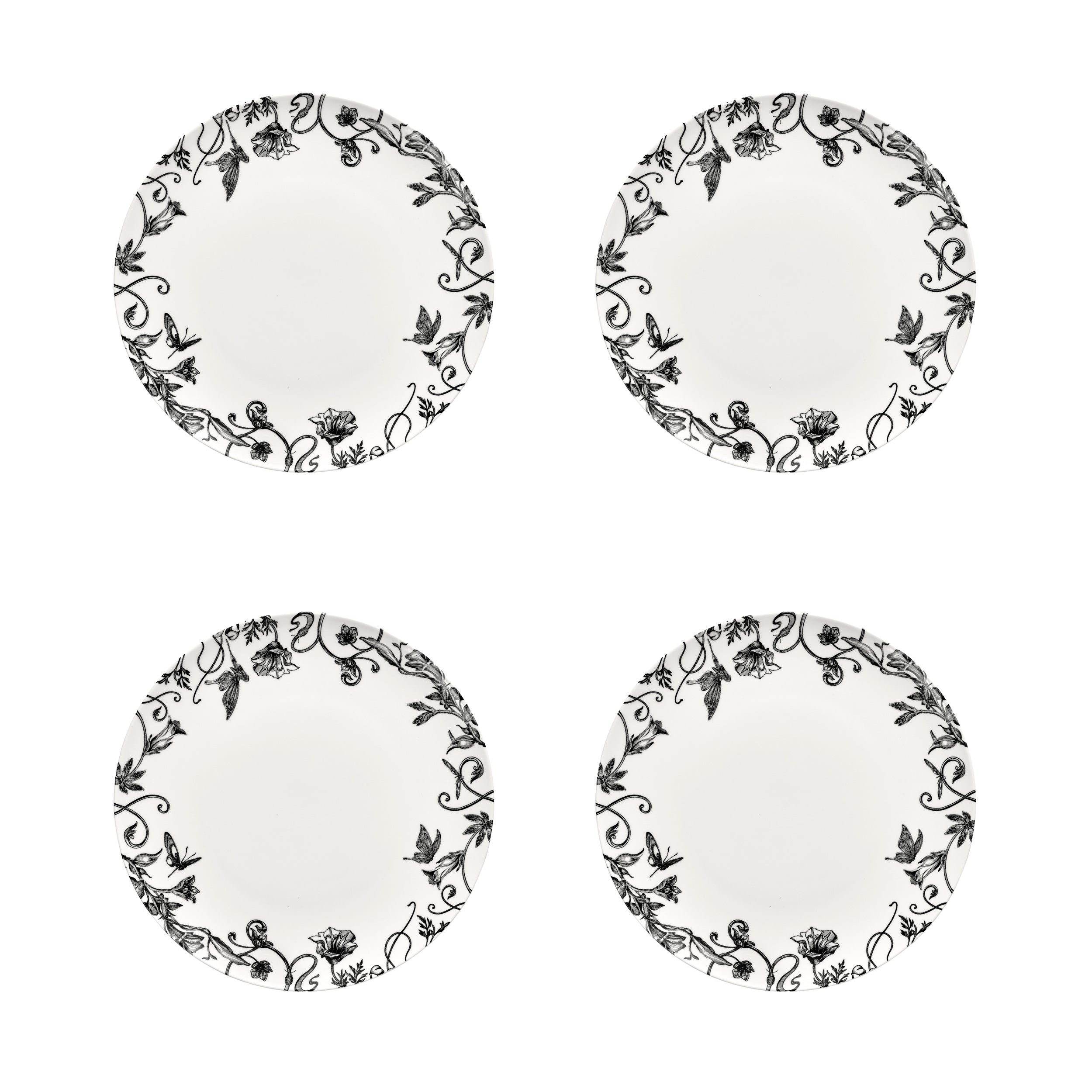 Set 4 piatti Fiori 24 cm Tomorrowland Serax