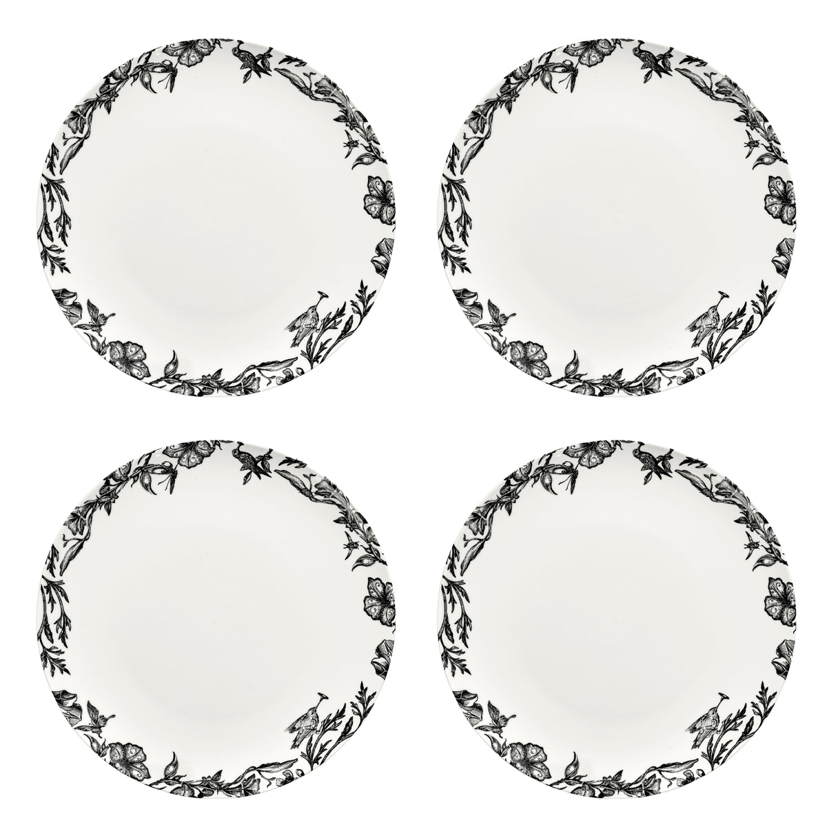 Set 4 piatti Giardino incantato 24 cm Tomorrowland Serax