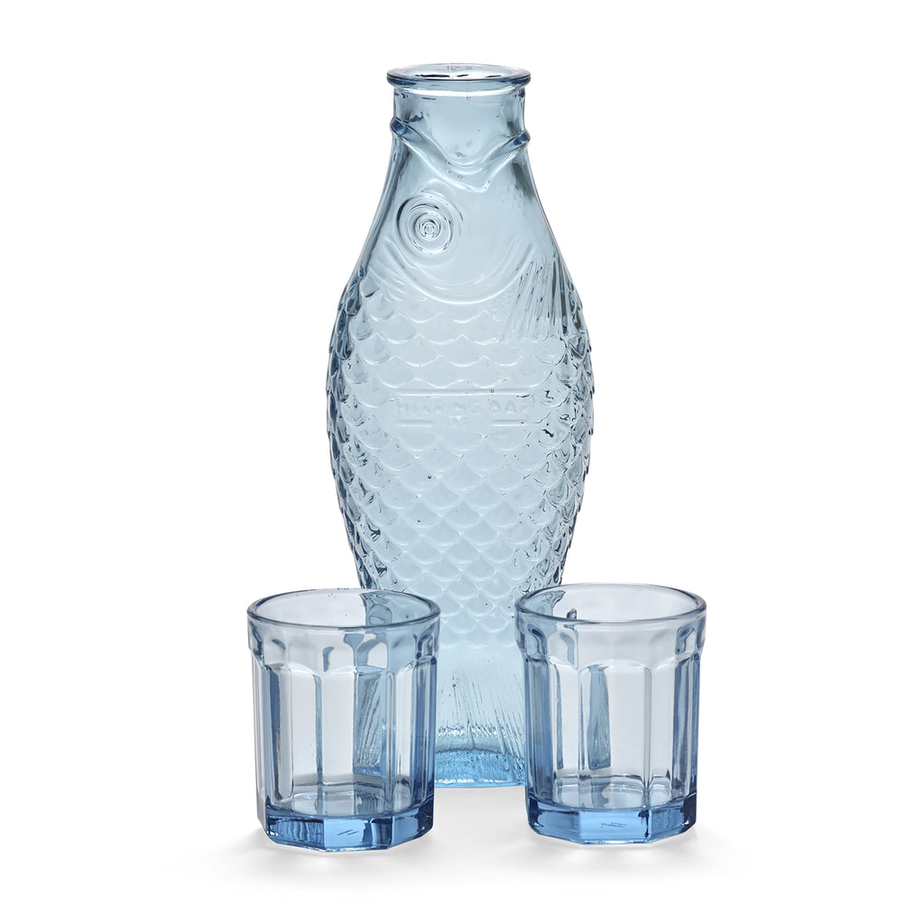 Set Caraffa + 2  Bicchieri Fish&fish Serax