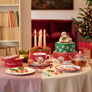 Set 3 Scatole Tonde In Latta Storie Di Natale Thun