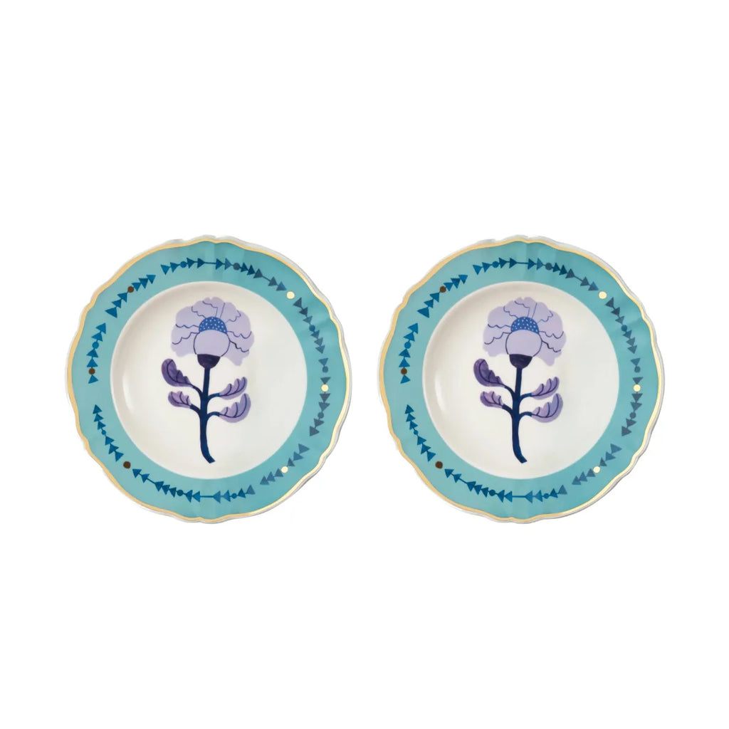 Set 2 piatti fondi peonia 23 cm Bitossi Home