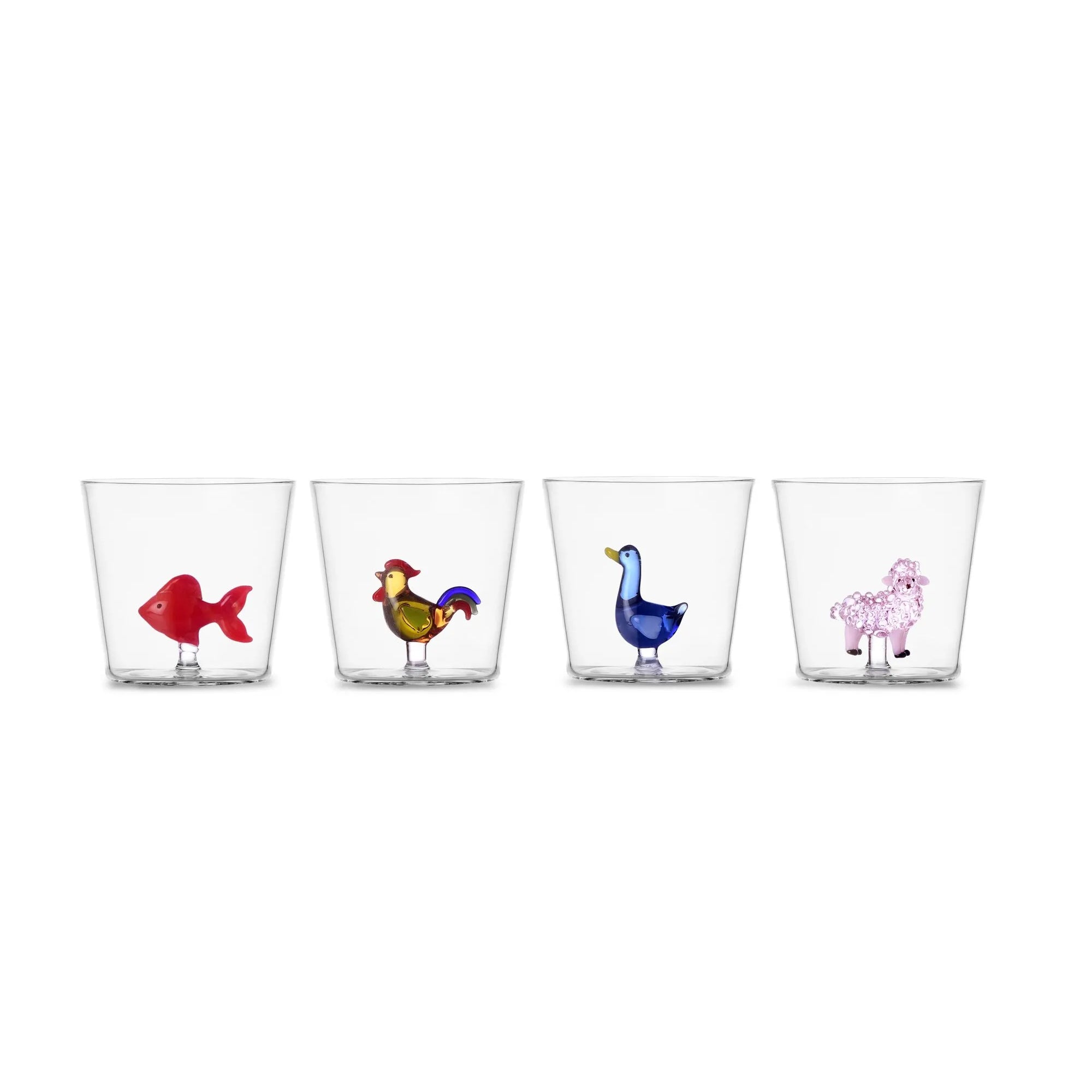 Set 4 bicchieri Animal Farm Ichendorf