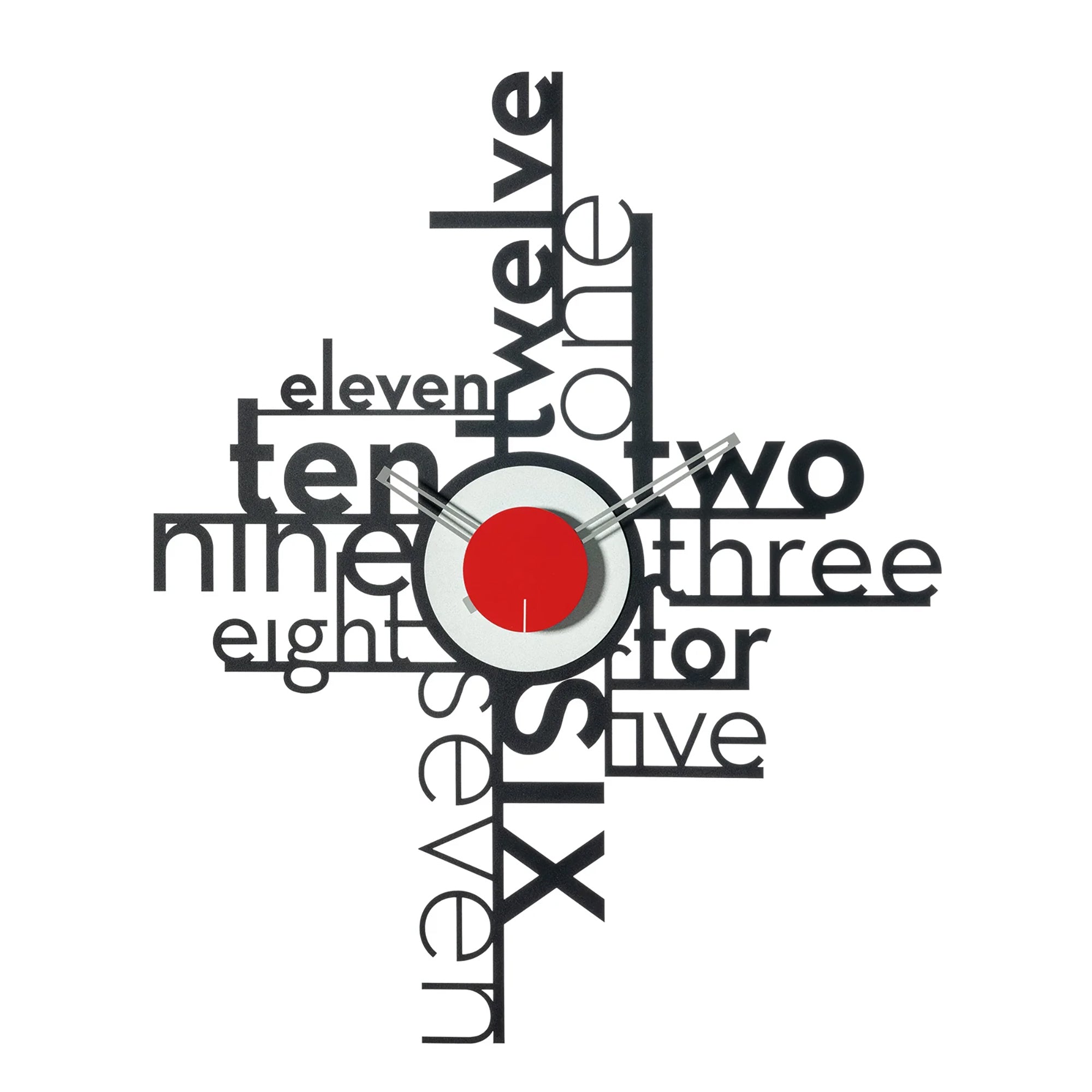 Orologio da parete particolare Lettering Arti E Mestieri