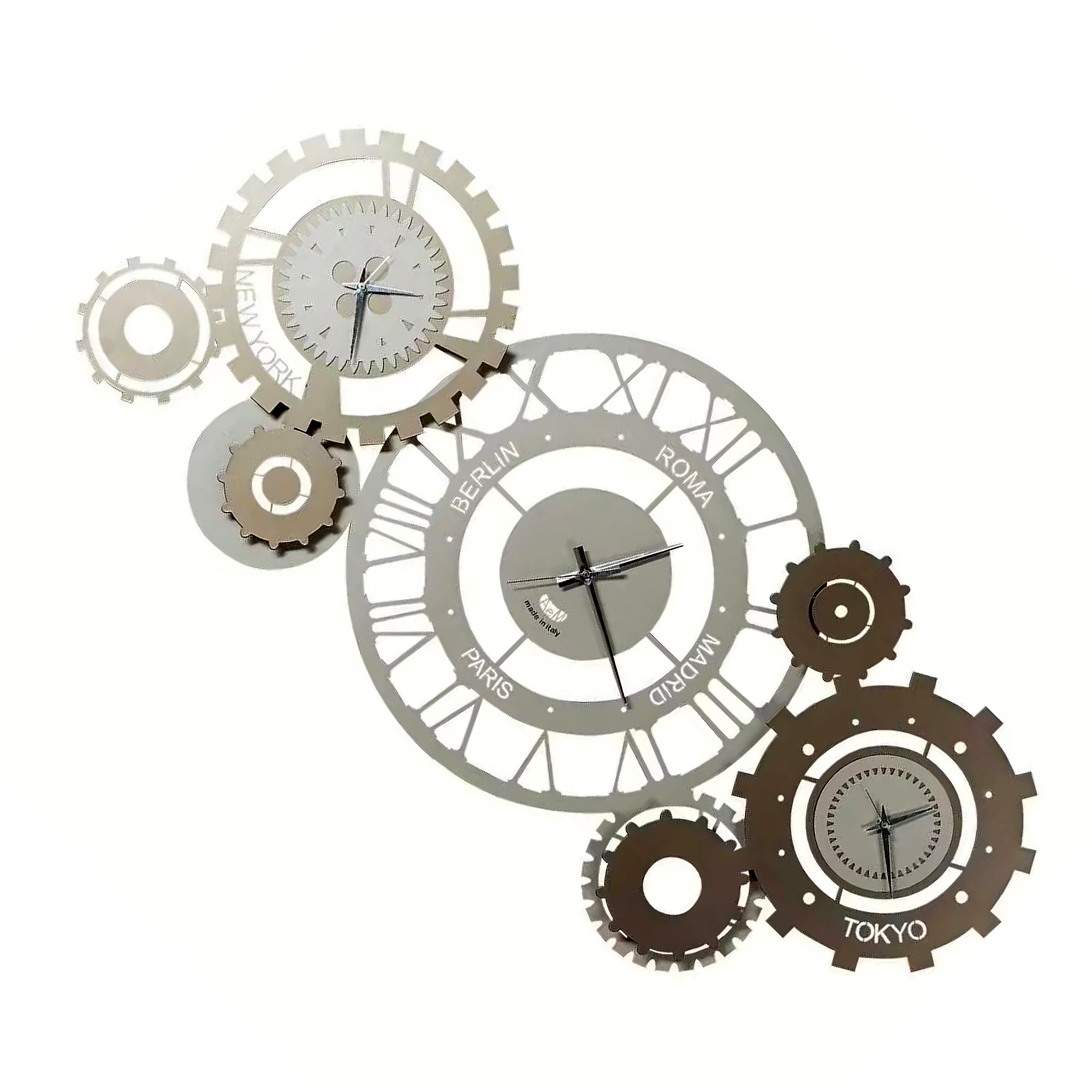 Orologio da Parete Meccano Grande 130 x 60 cm Arti E Mestieri