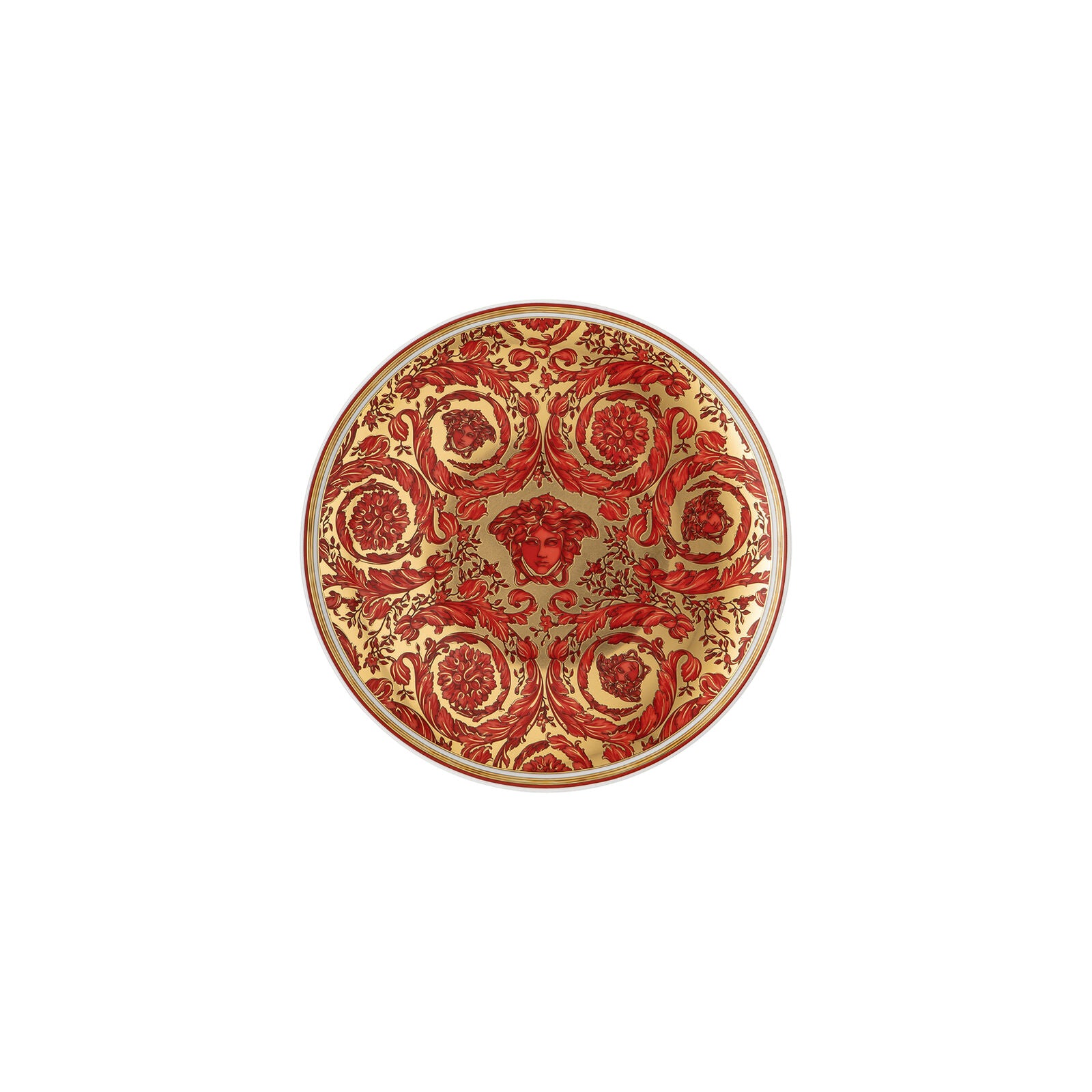 Medusa Garland Red Piattino pane Versace