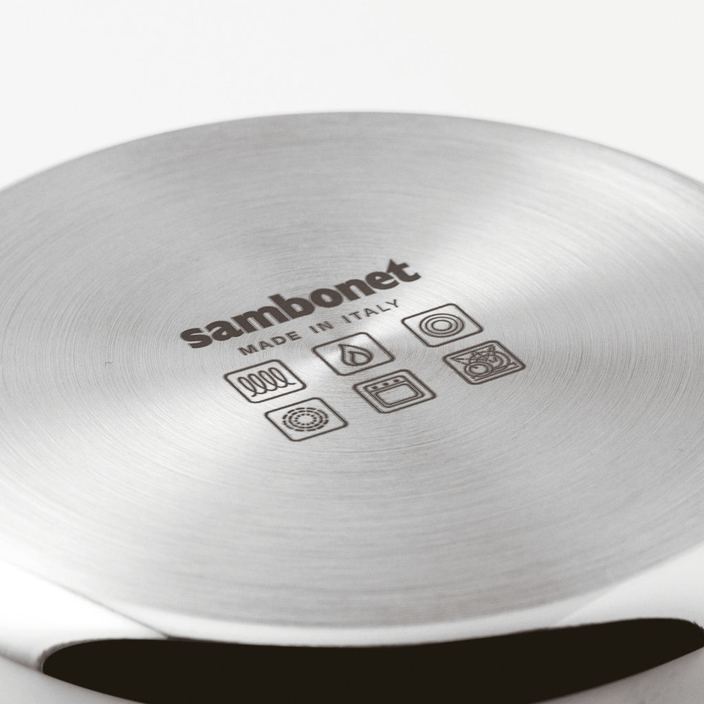 Pentola Alta Cm 24 Con Coperchio Home Chef Inox Sambonet