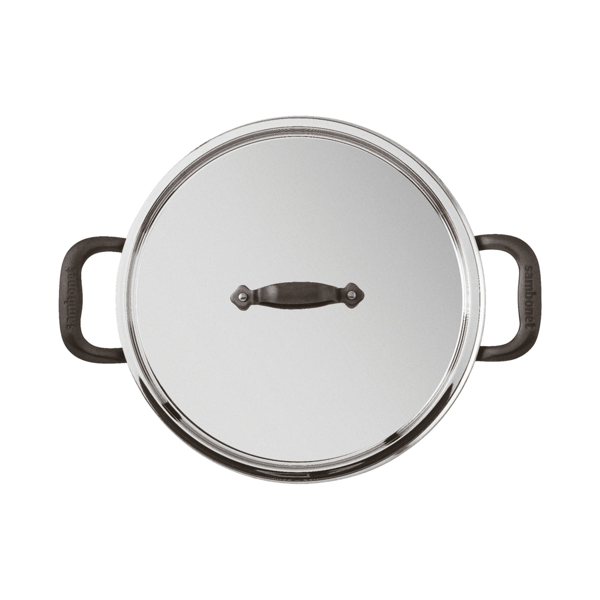 Casseruola Bassa 2 M Con Coperchio Cm 20 Home Chef Inox Sambonet