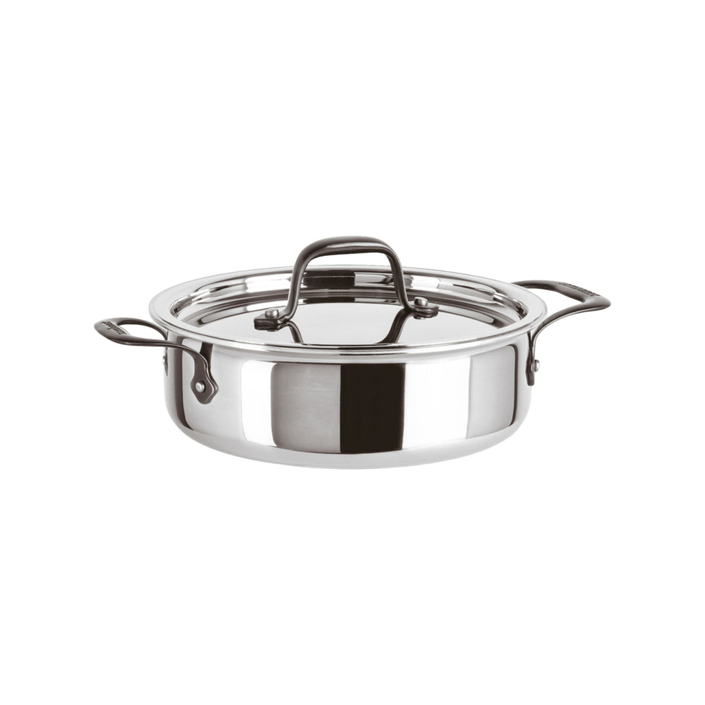 Casseruola Bassa 2 M Con Coperchio Cm 24 Home Chef Inox Sambonet