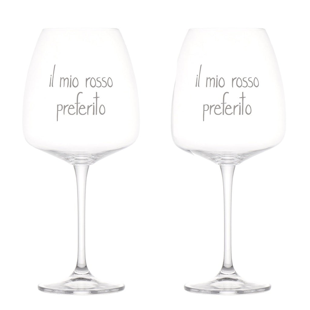 Set 2 Calici 77Cl Il Mio Rosso Preferito Simple Day
