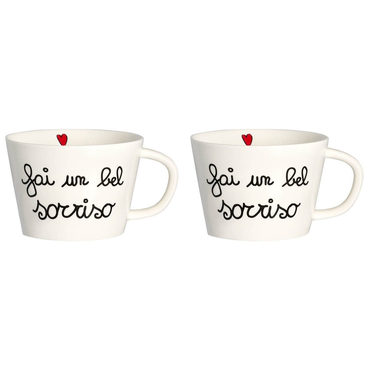 Set 2 Tazze Colazione Sorriso Simple Day