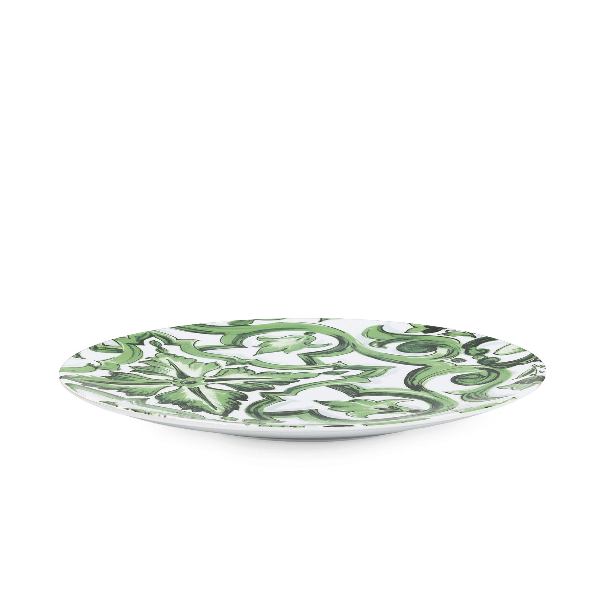Piatto 31 cm Maiolica verde Dolce E Gabbana