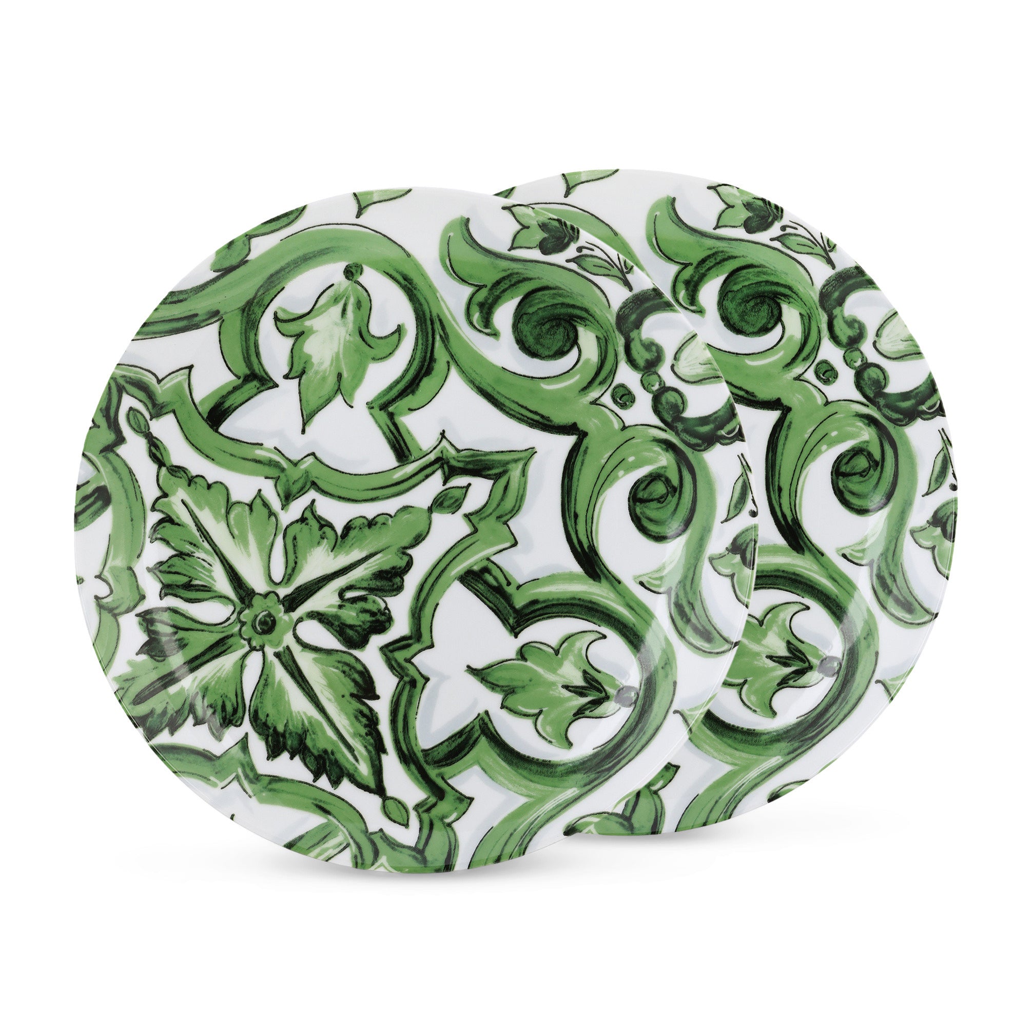 Set 2 piatti 26 cm Maiolica Verde Dolce E Gabbana