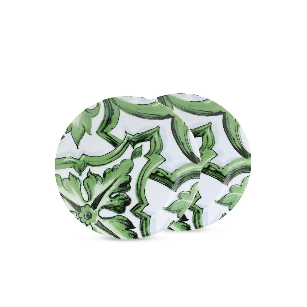 Set 2 Piatti pane Maiolica verde Dolce E Gabbana