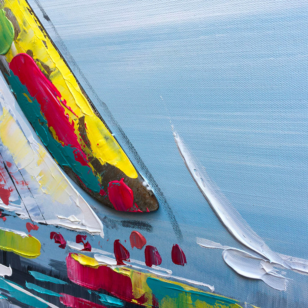 Quadro regata di primavera 140x70cm Agave Quadri
