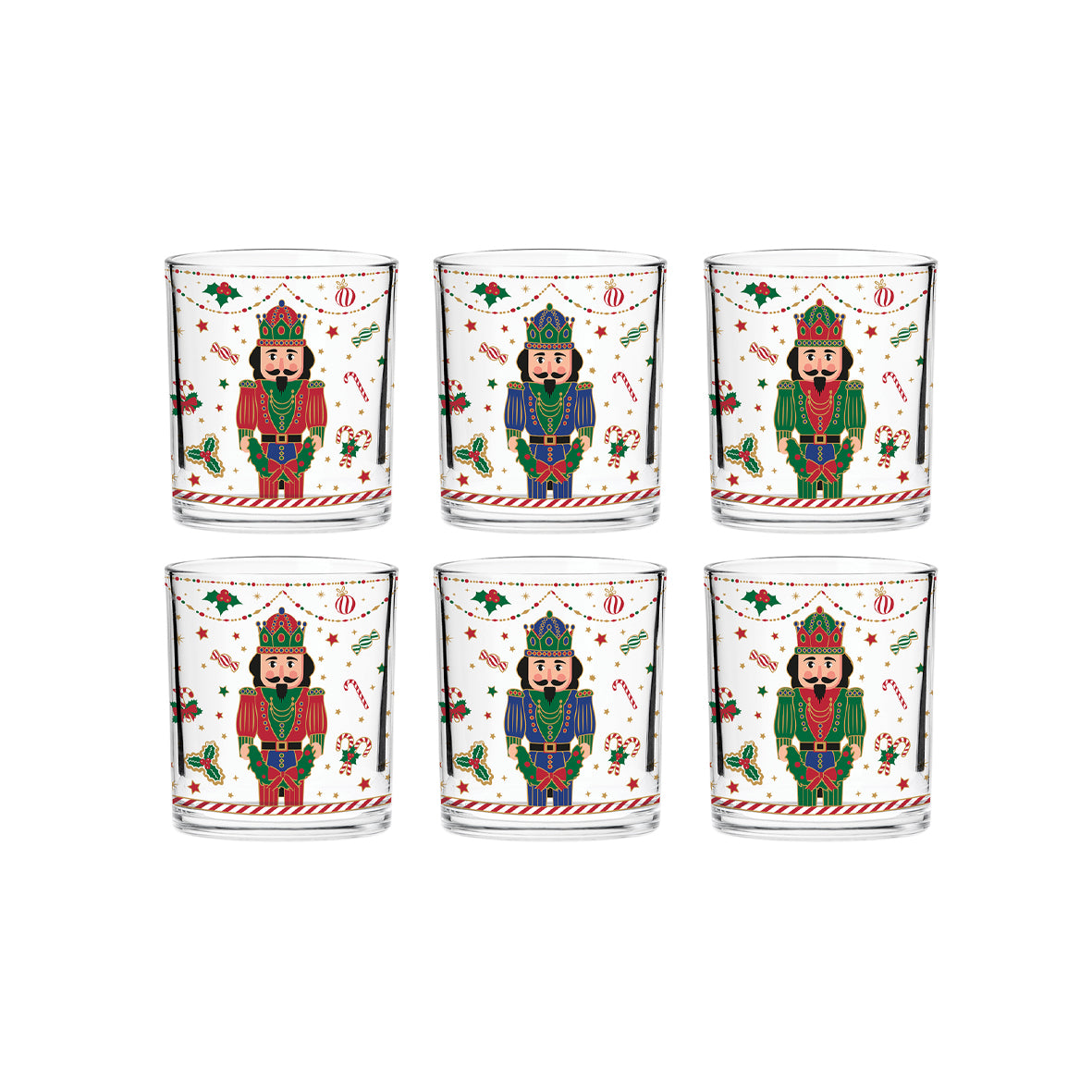 Set 6 Bicchieri Nutcracker Twist Easy Life