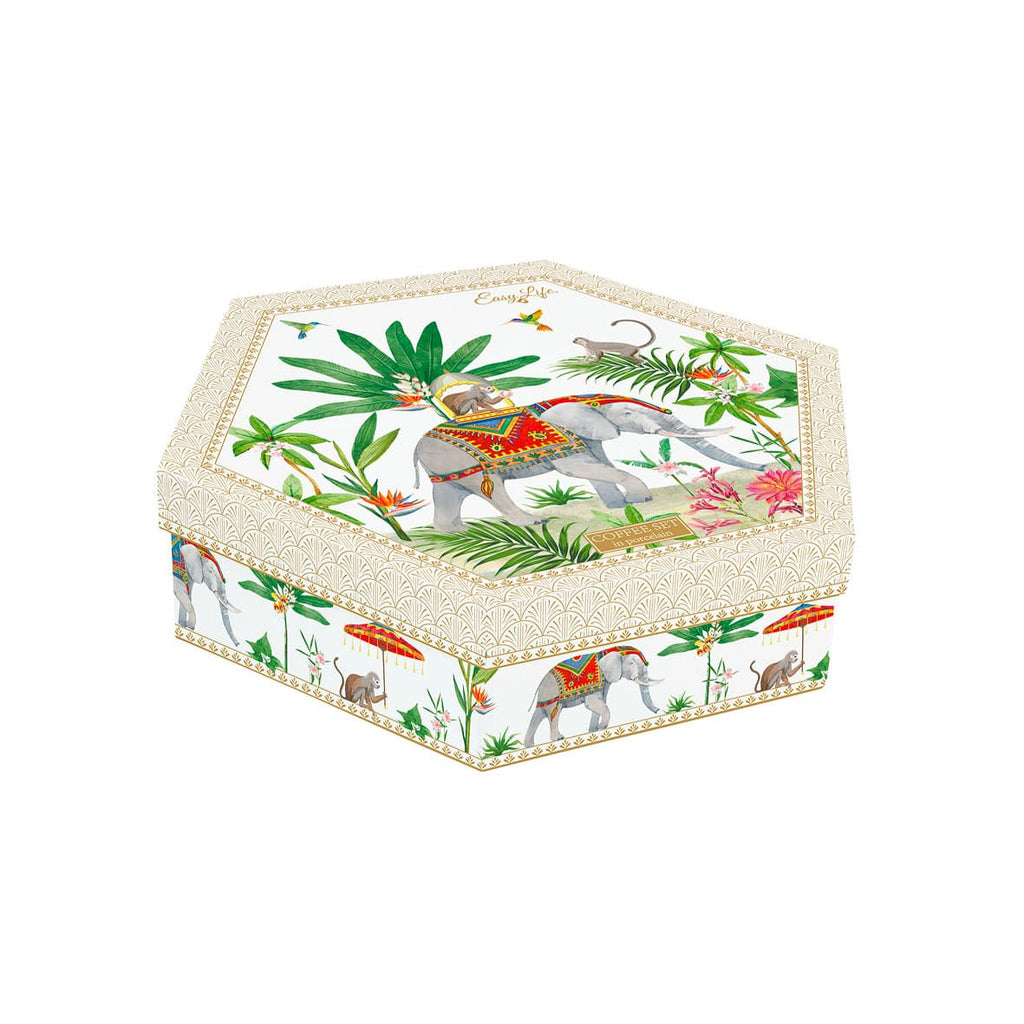 Set 6 Tazzine Con Piattini In Bamboo In Gift Box Marajah Easy Life