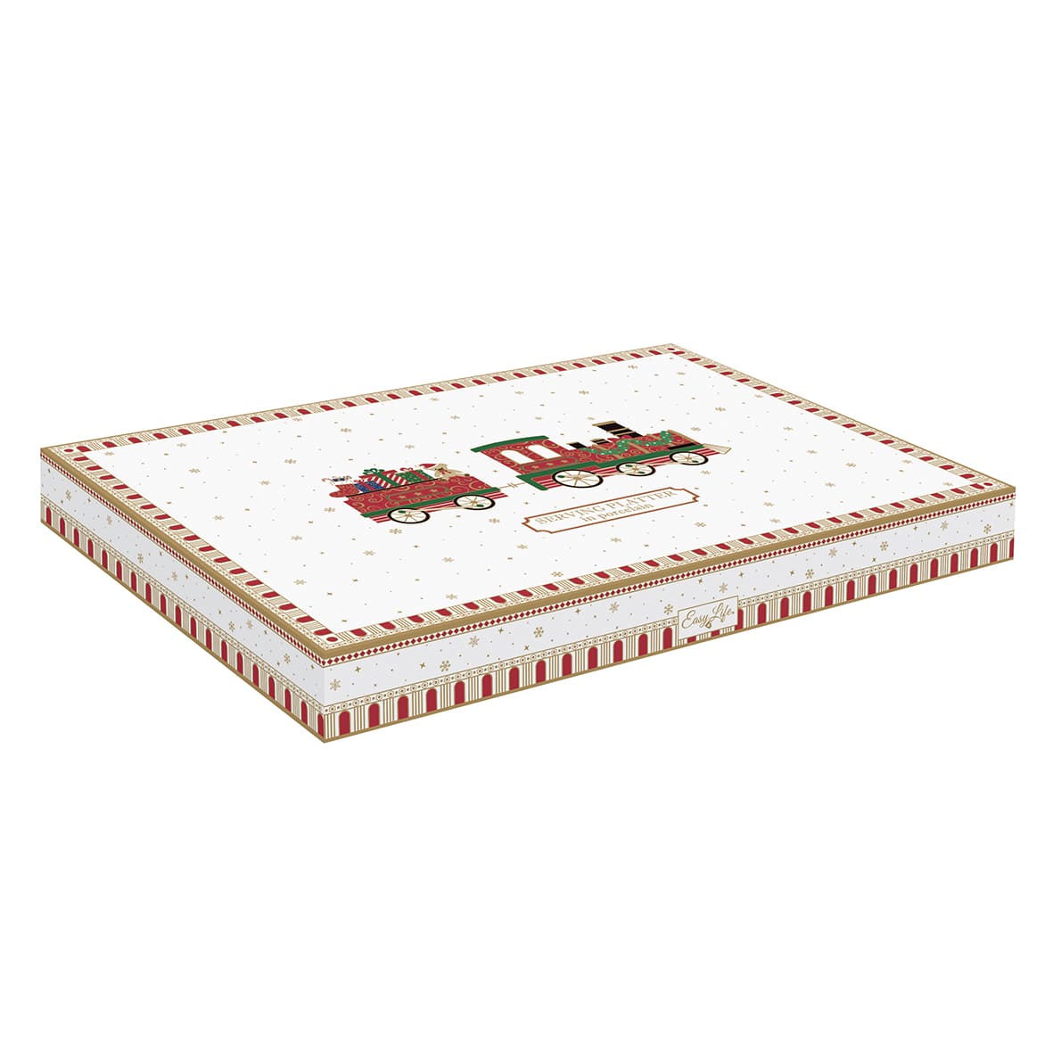 Piatto Da Portata In Porcellana Polar Express Easy Life