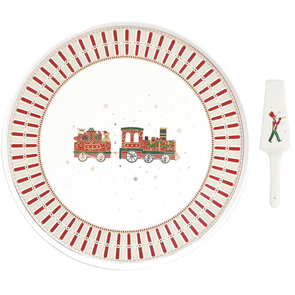 Piatto Torta Con Paletta Polar Express Easy Life