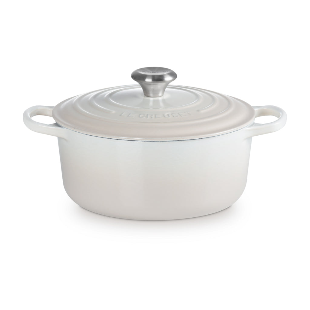 Cocotte rotonda Evolution in ghisa vetrificata - Ø 24 Meringa Le Creuset