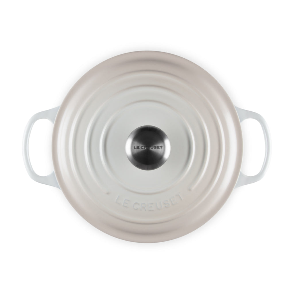 Cocotte rotonda Evolution in ghisa vetrificata - Ø 24 Meringa Le Creuset