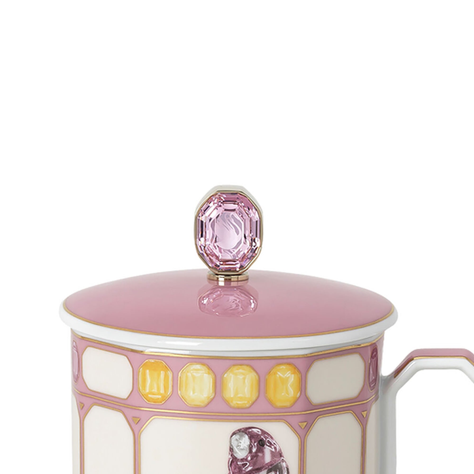 IDYLLIA Finch Pink Mug Swarovski