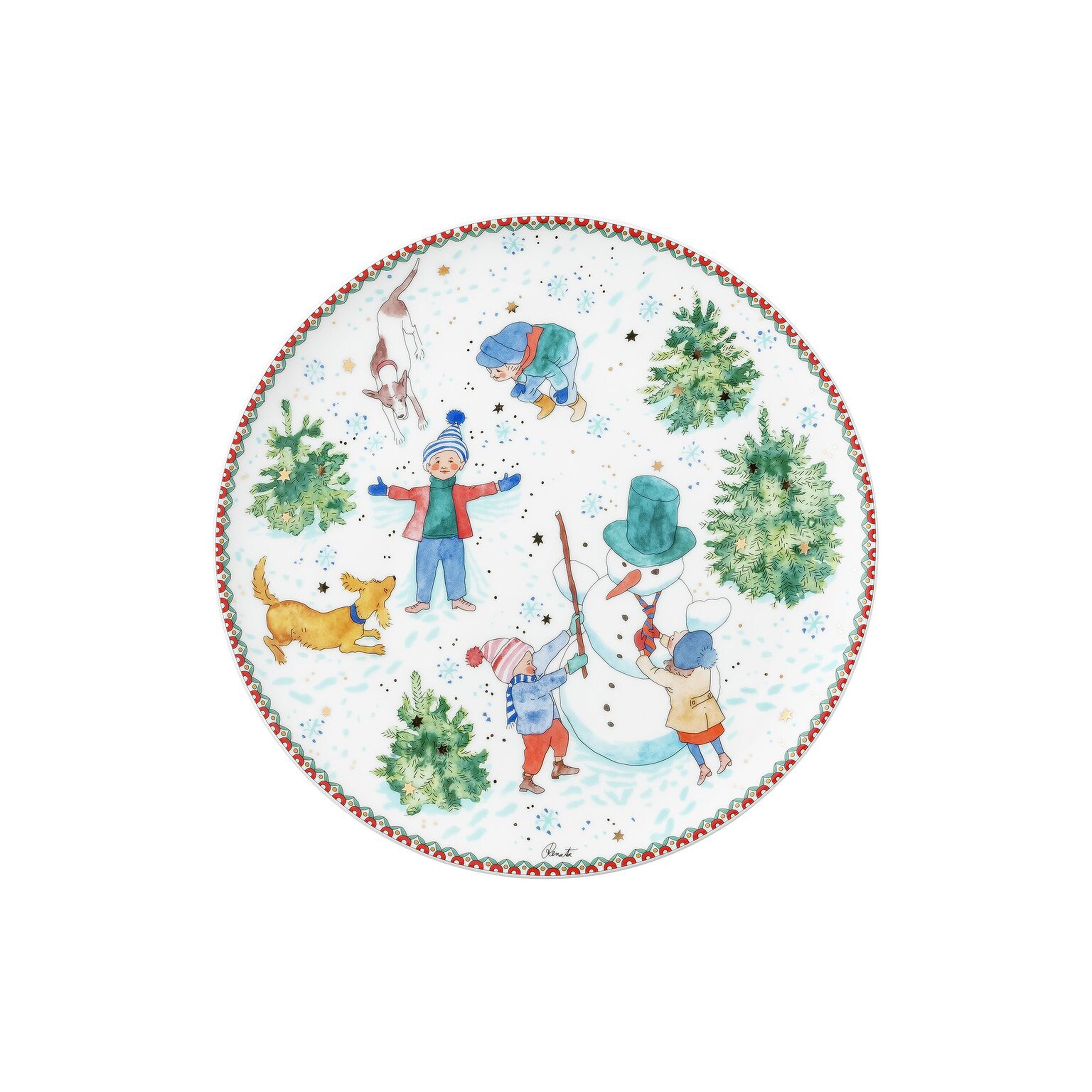 Piatto 22 cm Natale Hutschenreuther