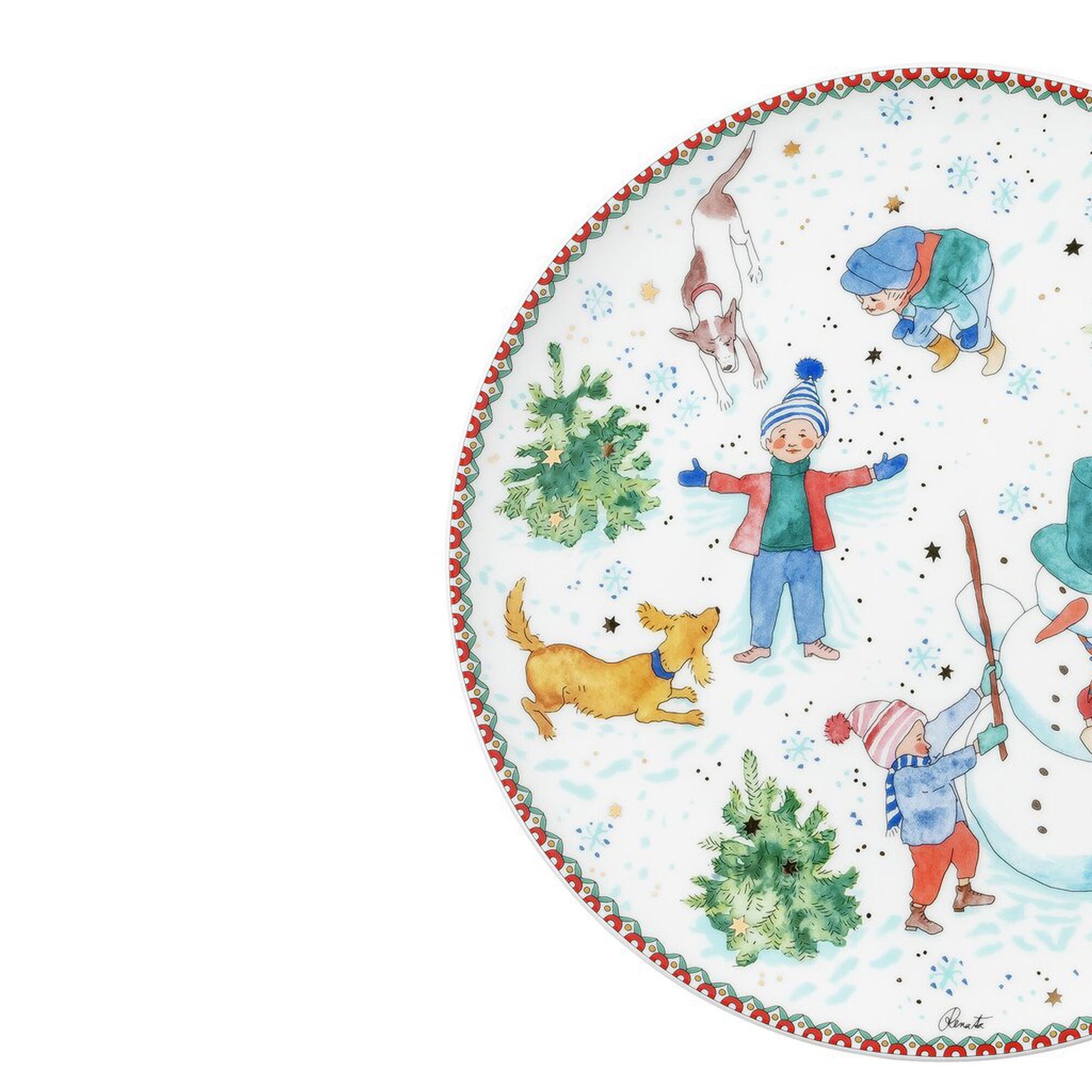 Piatto 22 cm Natale Hutschenreuther