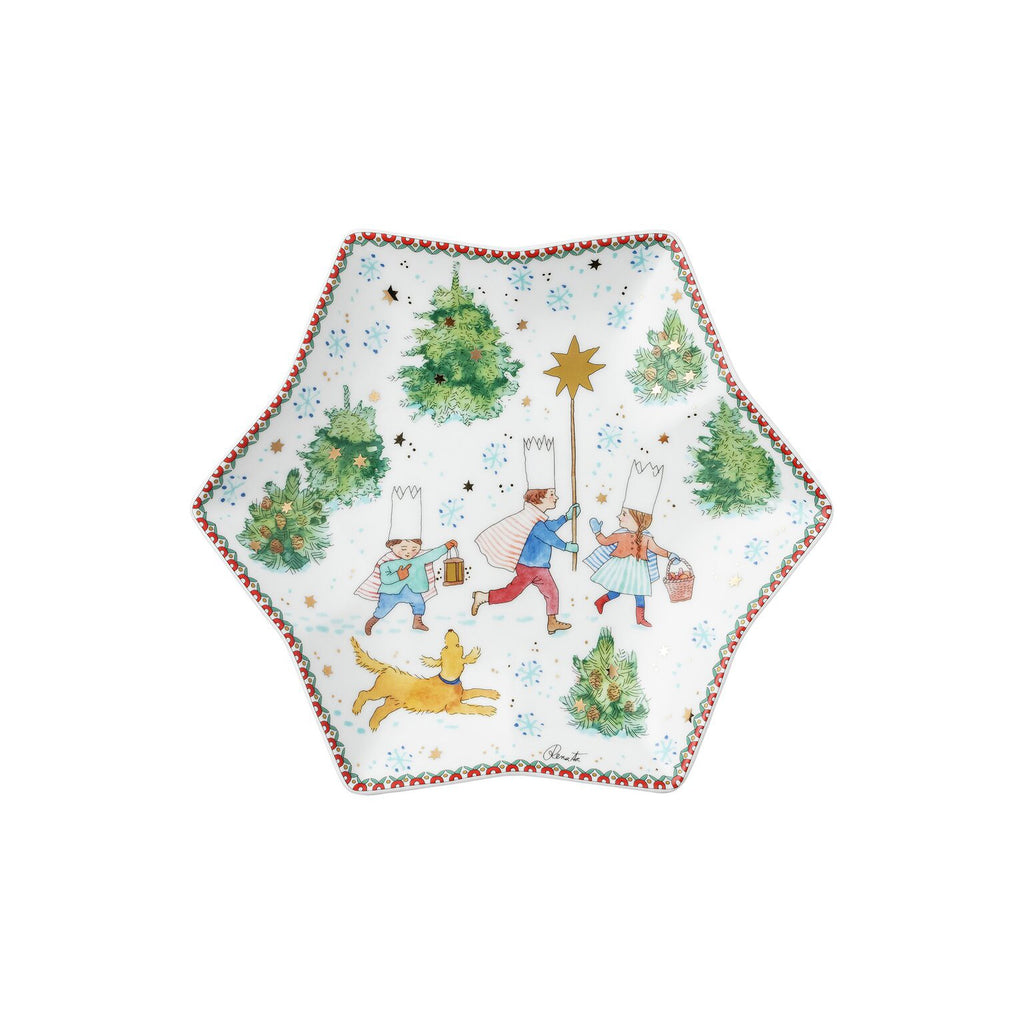 Coppa a stella 24 cm Christmas Games Hutschenreuther