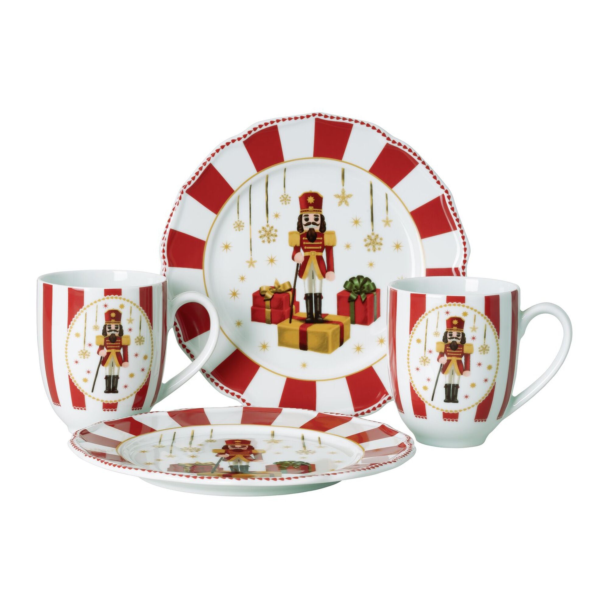 Christmas Love red set 4 pz Hutschenreuther