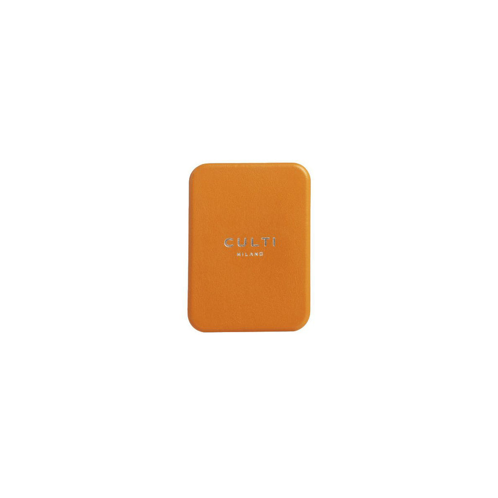 Car Diffuser In Pelle Orange C/ Refill Tessuto Culti Milano