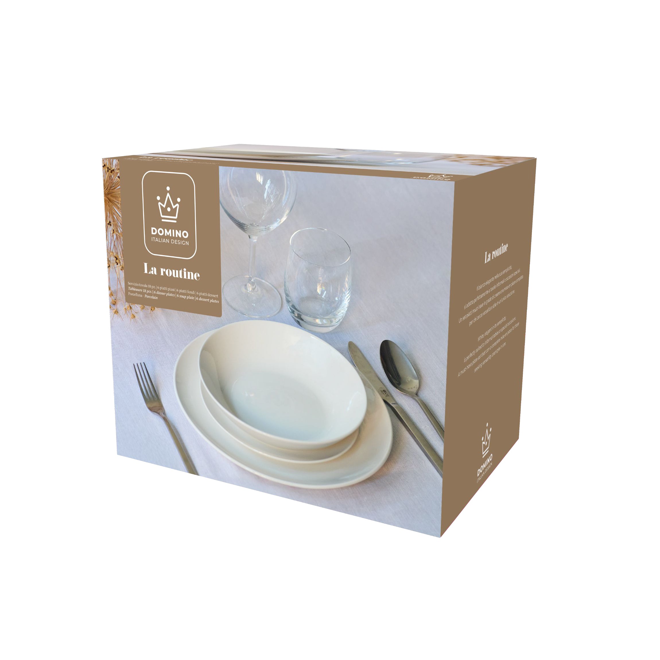 Set 18 Pz La Routine Rose E Tulipani