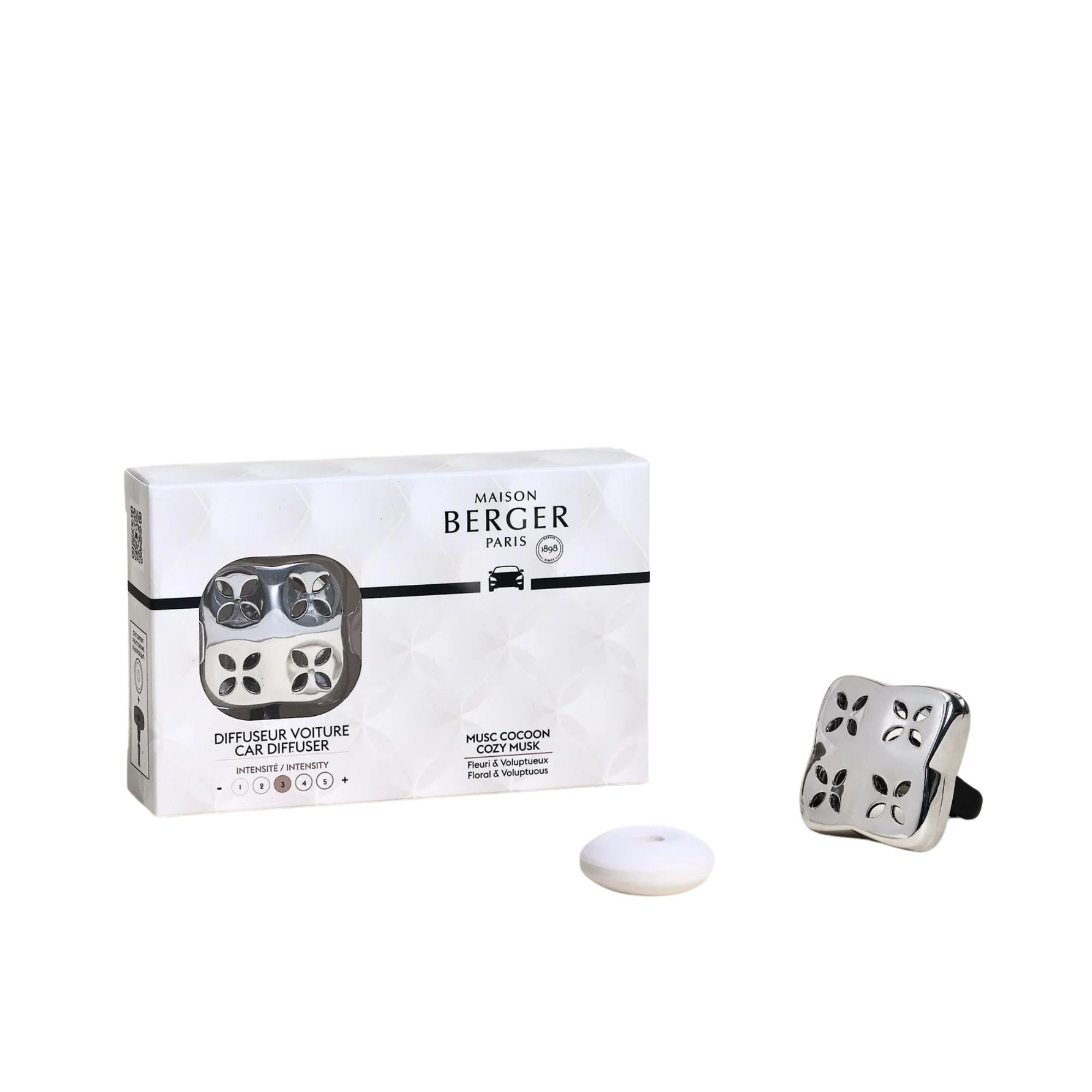 Diffusore per Auto COSY+ ricarica Musc Cocoon Maison Berger