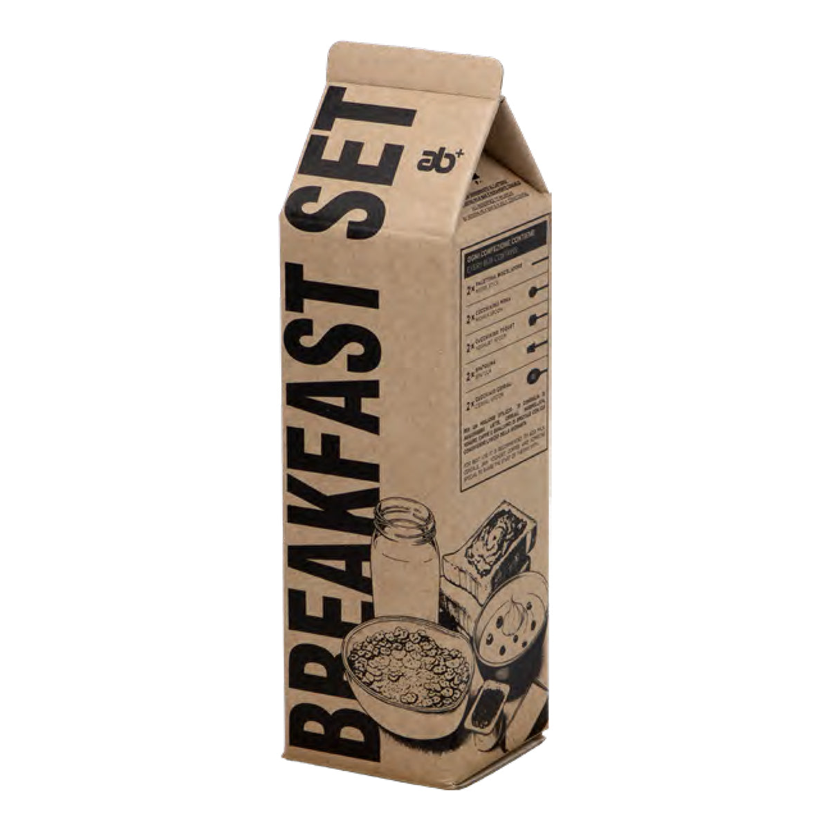 Break&Fast Set + Box Ab+ Inox 18/10 Abert