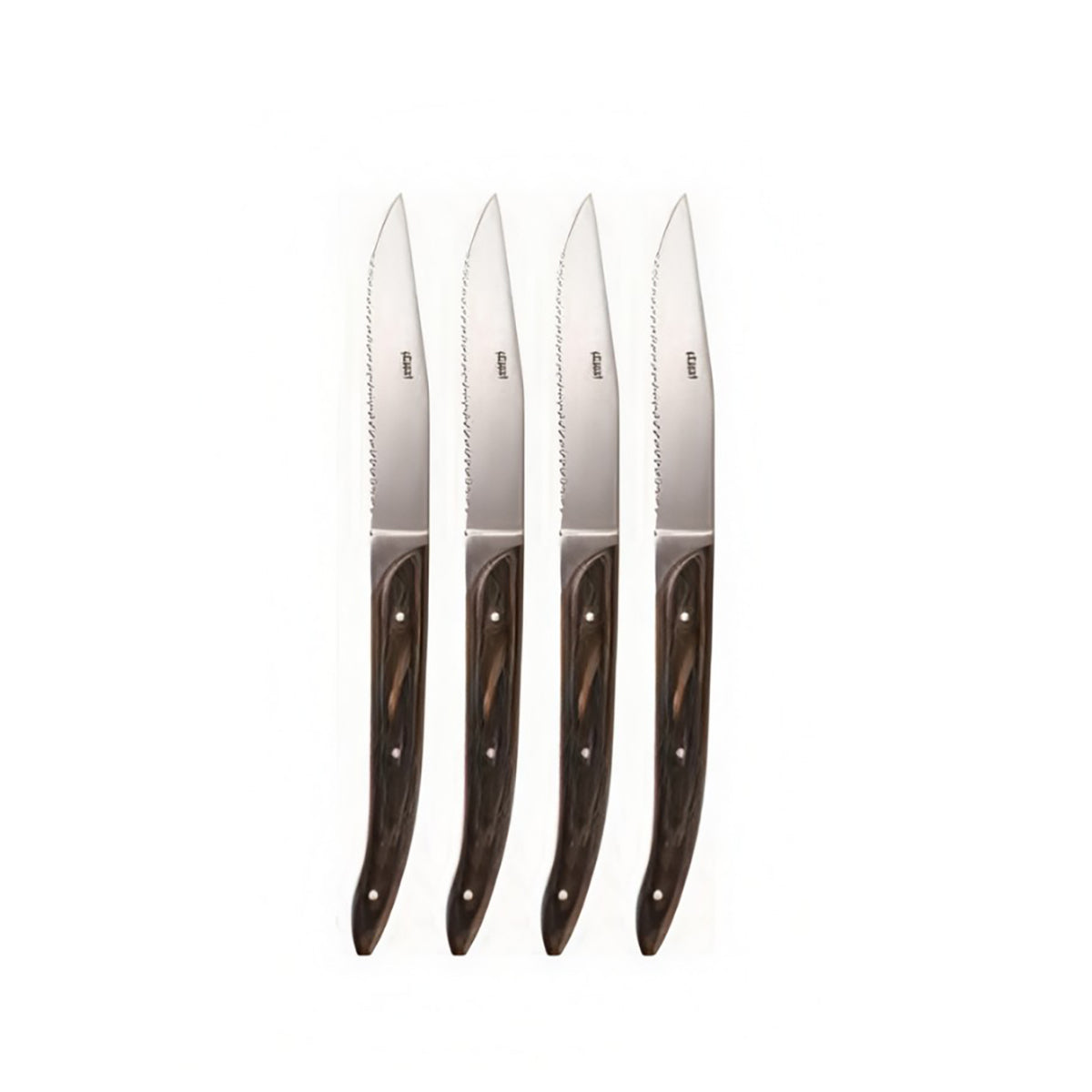 Set 4Pz Coltelli Carne Safariab+ Inox Manico Legno Abert