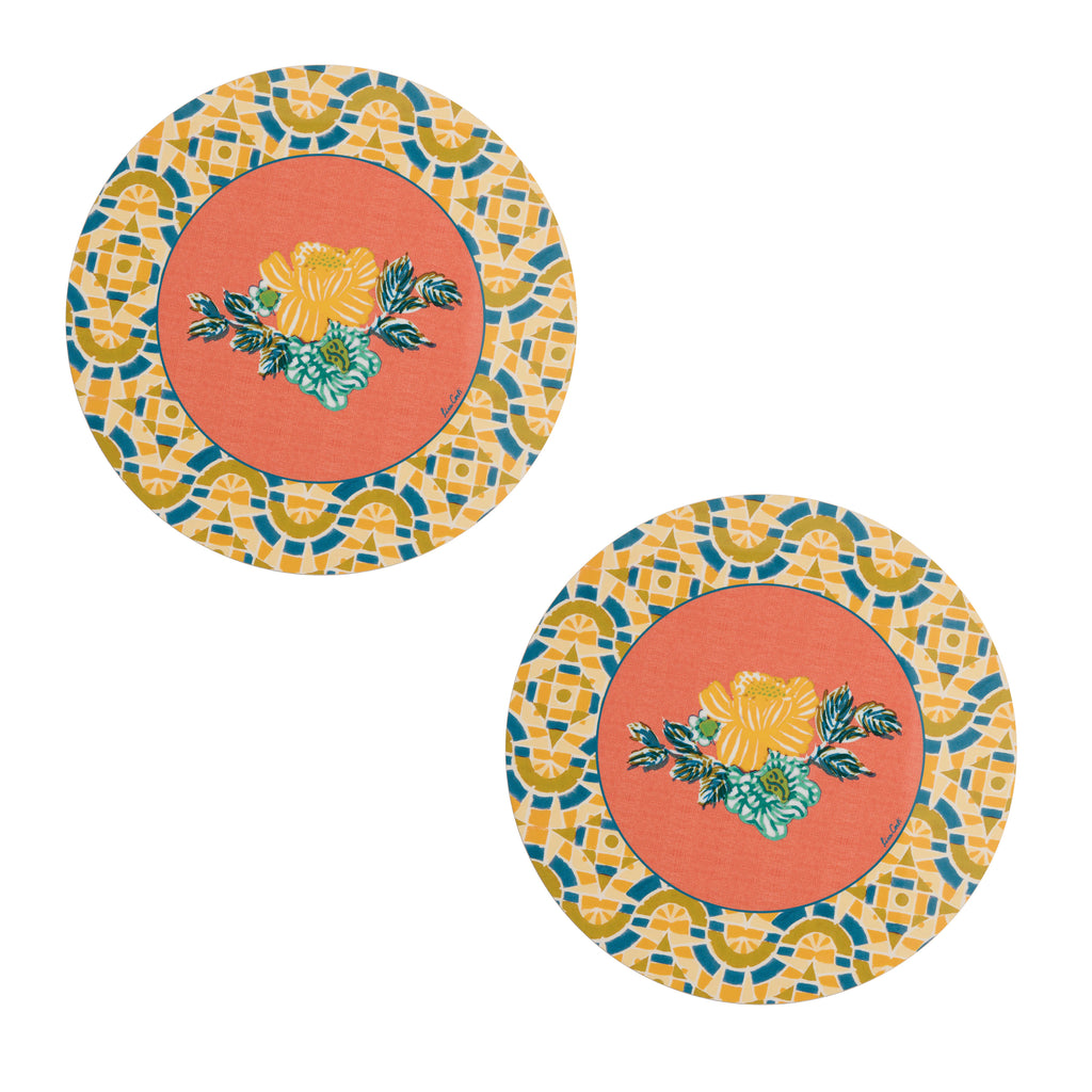 Set 2 Tovagliette Amer Rose Orange Lisa Corti