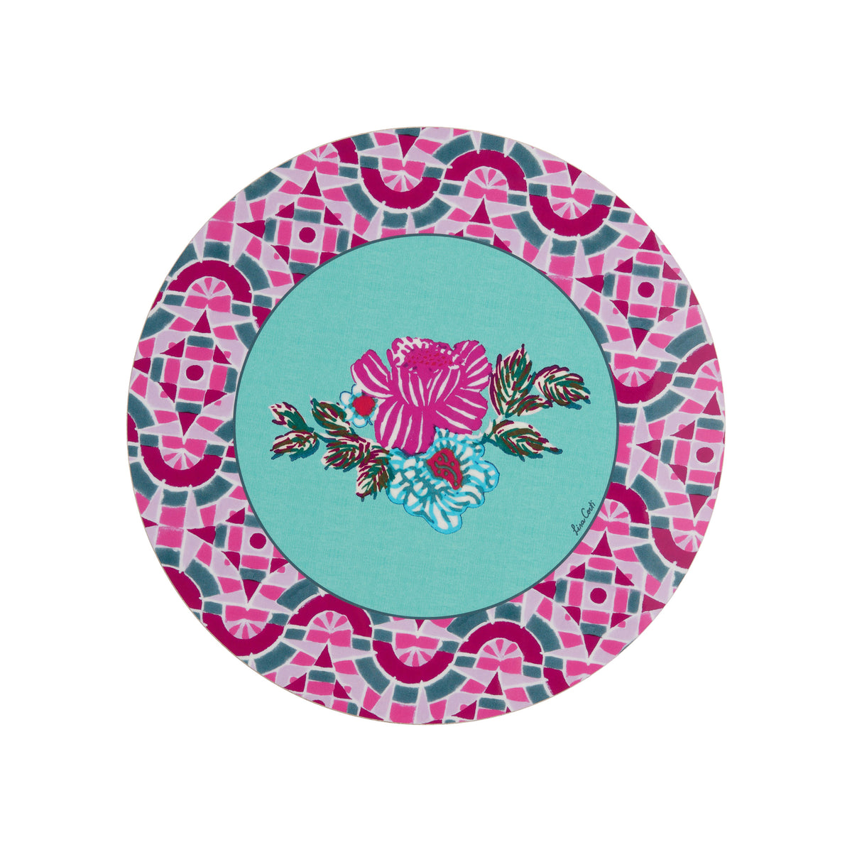 Set 2 Tovagliette Amer O Amer Rose Lisa Corti
