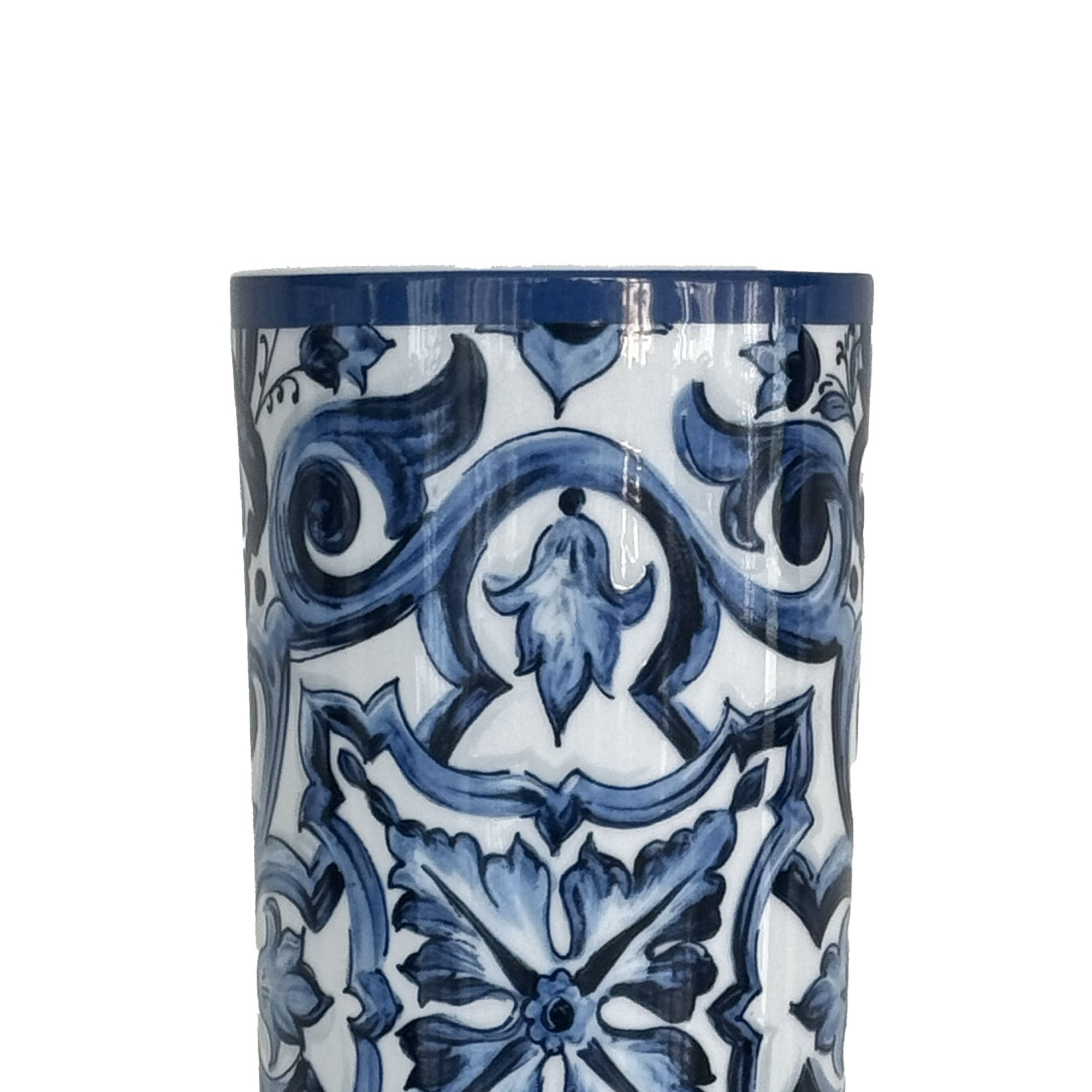 Vaso Cilindrico Blu Mediterraneo Dolce E Gabbana