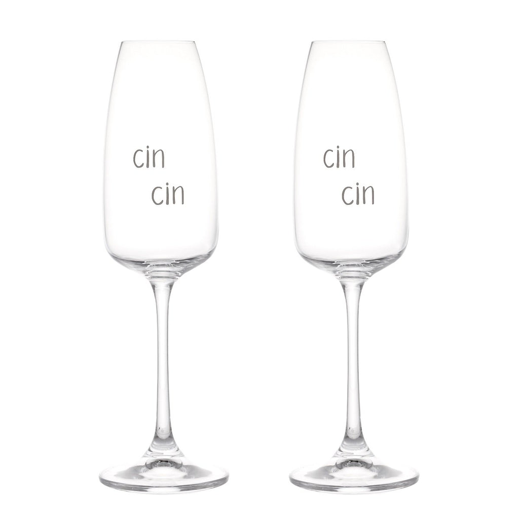 Set 2 calici flute Cin Cin Simple Day