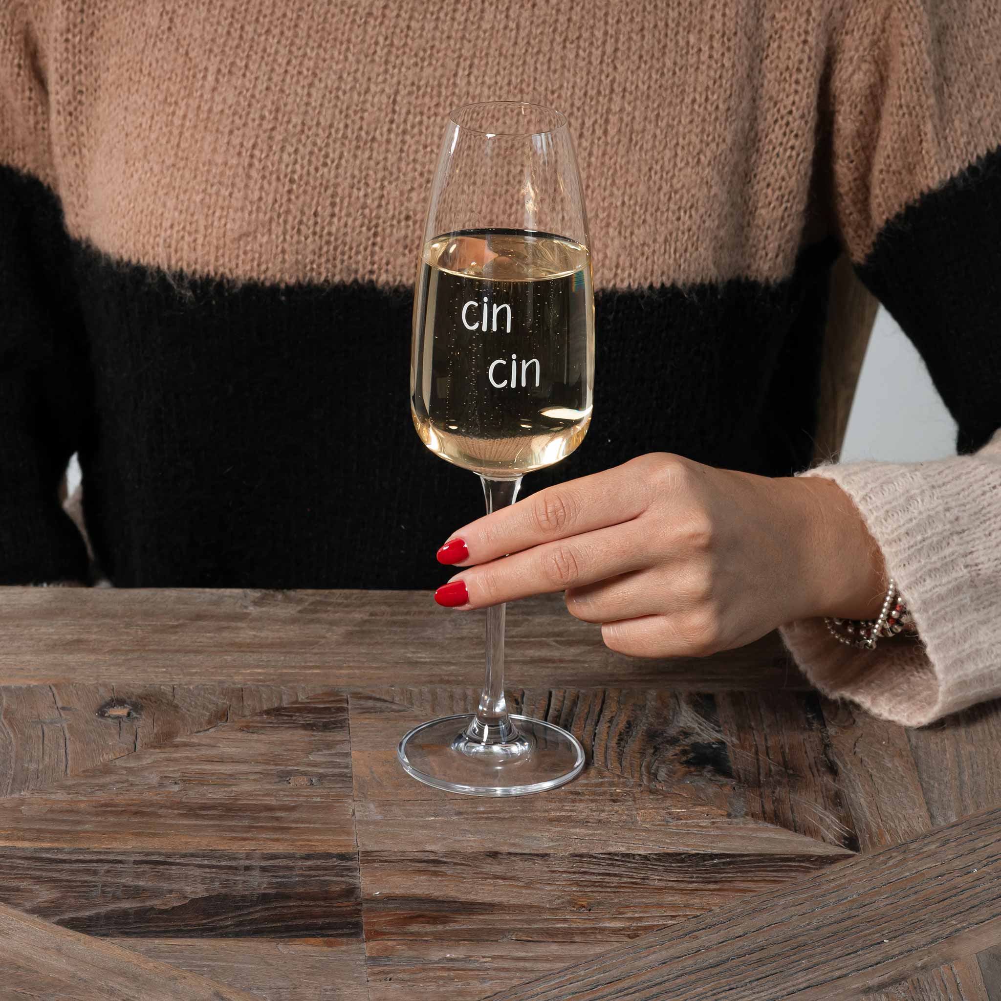 Set 2 calici flute Cin Cin Simple Day