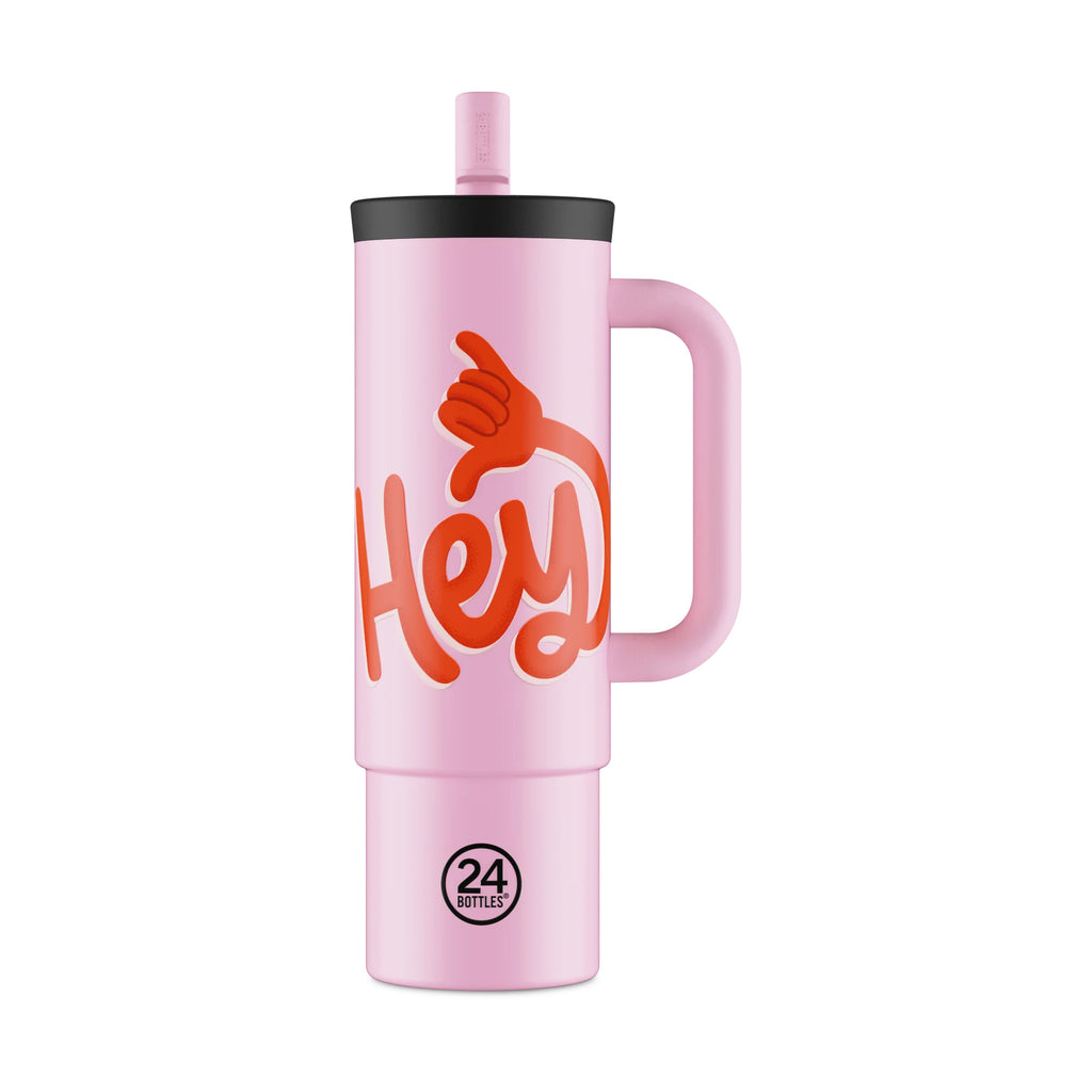 Straw Cup 800 Hey! Pink 24bottles
